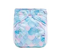 avo+cado Cosy - Cubrepañales de tela para recién nacidos, 3-7 kg, lavable, a prueba de fugas con forro polar y puños de doble pierna, compatible con prefolds, compresas de bambú y pañales de gasa