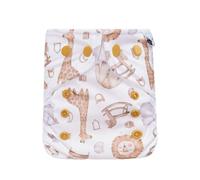 avo+cado Cosy - Cubrepañales de tela para recién nacidos, 3-7 kg, lavable, a prueba de fugas con forro polar y puños de doble pierna, compatible con prefolds, plantillas de bambú y pañales de gasa