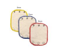 AVO+CADO - Extensión de bodi de algodón orgánico, 3 unidades, alarga los bodys de bebé por un tamaño de vestido, extensiones universales para bodys de bebé con 3 tamaños de botones, 5 mm, 7 mm, 9 mm