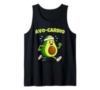 AVO-Cardio Funny Fitness Runner Avocado Lover Men Women Kids Camiseta sin Mangas