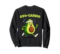 AVO-Cardio Funny Fitness Runner Avocado Lover Men Women Kids Sudadera