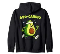 AVO-Cardio Funny Fitness Runner Avocado Lover Men Women Kids Sudadera con Capucha
