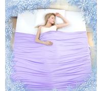 Avoalre Manta Verano con Fibra de Enfriamiento Japonesa ARC-Chill, Q-MAX 0.3, Ambos Lados Súper Suave Transpirable, Antiestática Ayudar a Dormir, para Cama Sofá Coche Viaje, 200 * 220CM, Púrpura