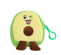 Avocado Coin Purse - Cute Plush Coin Bag | Avocado Shaped Coin Holder | Small Wallet Coin Pouch Plush Cartoon Fruit | Small Soft Coin Purse For Headset, Lipstick, Card | Funny Avocado Purse For Avoca