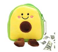 Avocado Coin Purse - Plush Fruit Shaped Coin Purse | Portable Soft Change Wallet | Large Capacity Cute Interesting Coin Pouches Wallet for Children Boys Girls