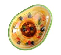 Avocado Dog Slow Feeder Bowl, Fast Eater Puppy Bowl, Adjustable Spill-Resistant Feeding Dish, Interactive Pet Food Container for Cats, Puppies Eaters, Indoor Pets, Yellow Green