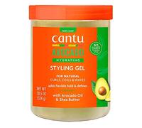 CANTU - Gel de Peinado con Aguacate - Sin Alcohol - Estiliza y Define - Ideal para Cabello - 524 g - Hidrata, Fijación Suave y Natural