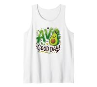 Avocado Lover AVO Good Day Food Juego de Palabras Guacamole Camiseta sin Mangas