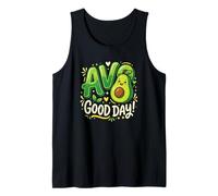 Avocado Lover AVO Good Day Food Juego de Palabras Guacamole Camiseta sin Mangas