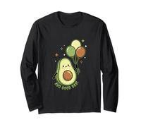 Avocado Lover AVO Good Day Food Juego de Palabras Guacamole Manga Larga