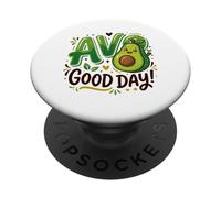 Avocado Lover AVO Good Day Food Juego de Palabras Guacamole PopSockets PopGrip Adhesivo