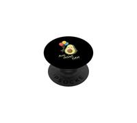 Avocado Lover AVO Good Day Food Juego de Palabras Guacamole PopSockets PopGrip Adhesivo