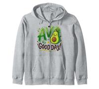 Avocado Lover AVO Good Day Food Juego de Palabras Guacamole Sudadera con Capucha