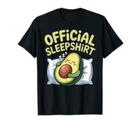 Avocado Official Sleep Pajamas Nightgown Sleepy Avocado Camiseta