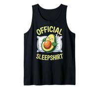 Avocado Official Sleep Pajamas Nightgown Sleepy Avocado Camiseta sin Mangas