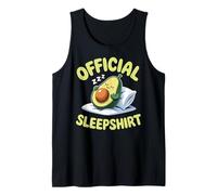 Avocado Official Sleep Pajamas Nightgown Sleepy Avocado Camiseta sin Mangas