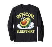 Avocado Official Sleep Pajamas Nightgown Sleepy Avocado Manga Larga
