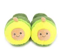 Avocado Plush Slippers - Winter Fuzzy House Shoes | Novelty Cartoon Fruit