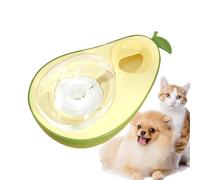 Avocado Puppy Feeding Bowl - 690ml Slow Feeding Double Bowl | Avocado Shape Puppy Food and Water Bowl | Anti-Choking Cat Food Utensils | Large-Caliber Pet Supplies For Indoor Cats
