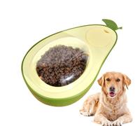 Avocado Puppy Feeding Bowl - 690ml Slow Feeding Double Bowl | Avocado Shape Puppy Food and Water Bowl | Anti-Choking Cat Food Utensils | Large-Caliber Pet Supplies For Indoor Cats