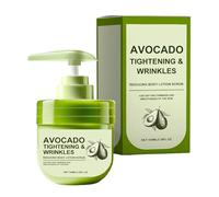 Avocado Scrub Body Lotion, 100ml Moisturizing Nourishing Exfoliator Natural Shower Salt Scrubs for Dead Skin Removal, Skincare Smooth and Radiant Skins Easy to Use