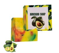 Avocado Soap for Skin, Handmade AvocadoSoap Bar,Avocado Nourishing Soap,AvocadoOil Cleansing Soaps,Moisturizing SoapBar for Women & Men 100g (1)
