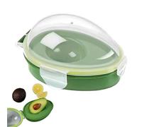 Avocado Storage Container, Space Saving Box, 6.02x4.33x3.15 Inch Fresh Fruit Keeper with Secure Seal, Food Grade Resin Case, Meal Prep Container with Compact Style, Storage for Healthy Eating Travel