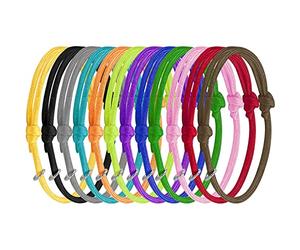 AvoDovA 12pcs Collares de identificación para Cachorros, Collares de Parto de Colores Surtidos, Collares ID Mascotas para Perros Pequeños y Gatos Recién Nacidos