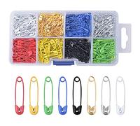 AvoDovA 400 Piezas Imperdibles de Metal, 25mm Pequeños Imperdibles, Alfileres de Seguridad, Vistoso Imperdibles para Ropa Fijación, Imperdibles de Seguridad con Caja para Artesanía Costura