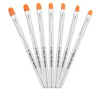 AvoDovA 7PCS Pinceles para Uñas, Set de Cepillo de Esmalte Uñas, Pincel uñas de UV Gel, Cepillo Uñas Pinceles, Nail Art Acrílico Pintura Dibujo Diseño Cepillo, Pinceles de Manicura para Acrílico (B)
