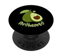 Avohearto Vegan Heart Love Aguacate PopSockets PopGrip Adhesivo