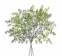 Avoik 3 ramas de plantas artificiales, 110 cm, eucalipto verde, troncos de plantas artificiales, hojas verdes para rellenar jarrones, decoraciones, bodas, jardín, decoración del hogar