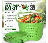 Avokado Cesta de silicona para olla instantánea de 6 cuartos [3 cuartos de galón, 8 cuartos disponibles], Ninja Foodi, otras ollas a presión, 100% segura para alimentos, sin BPA, apta para