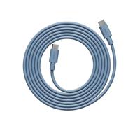 Avolt Cable 1 Cable Cargador Tipo C a Tipo C, Silicona, 100W, 2m | Cable cargador tipo C azul, 2 m. Silicona suave, carga rápida 100W Power Delivery, sin enredos, para móvil y portátil
