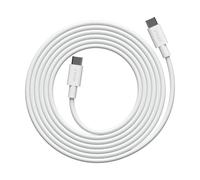 Avolt Cable 1 USB - Cable de 2 m con certificado MFi, carga rápida de 60 W para iPhone, iPad, silicona duradera y flexible, diseño escandinavo (USB-C a USB-C, Blanco)