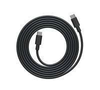 Avolt Cable 1 USB - Cable de 2 m con certificado MFi, carga rápida de 60 W para iPhone, iPad, silicona duradera y flexible, diseño escandinavo (USB-C a USB-C, Negro)