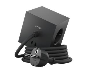 Avolt Regleta eléctrica Square 1. toma de corriente y USB-C 30W 1.8 m Stockholm black