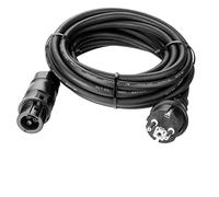 Avoltik Inversor de cable de conexión de 5 m, cable de inversor de 3 pines con Betteri BC01 hembra hembra I cable de conexión solar Schuko a conector AC I adaptador para central eléctrica de balcón