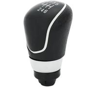 Avoltre Para MK7 para Focus C-Max 5 6 para velocidad Perilla de cambio de marchas de coche Mango de palanca de cambios(Black 6 Speed)