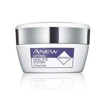 Avon Anew Platinum Lift & Tighten Dual Eye System 2 x 10 ml, con tecnología Protinol™ y cafeína para ayudar a tensar e hidratar la piel, reduce las líneas finas y la flacidez, libre de crueldad animal
