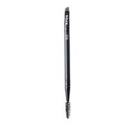 Avon Cepillo doble para cejas, con un cepillo plano para aplicar polvo y un peine de carrete para ordenar y mezclar, apto para veganos con un mango hecho de plástico reciclado.