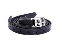 Avon Equine Cuero de estribo negro (56 pulgadas, negro)