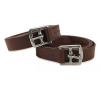 Avon Equine Cuero de estribo negro y marrón (46 a 56 pulgadas) (54 pulgadas, marrón oscuro)