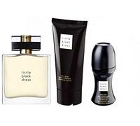 Avon Little Black Dress Parfum Juego de 3 piezas. Eau de Parfum Spray, bodylotion, DEO Roller en weihnachtlicher Bolsa de Regalo