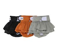 Avont 3 Piezas Pañales Lavables para Perras, Dog Diapers Tipo Faldas Bragas Reutilizables y Ajustables para Perro Hembra en Celo -M 33-48 CM