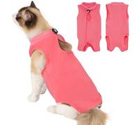 Avont Traje de recuperación para gatos poscirugía para gatitos, alternativa quirúrgica al cono de la vergüenza para hembras esterilizadas, cuidado de heridas en la piel, color rosa rosa (M))