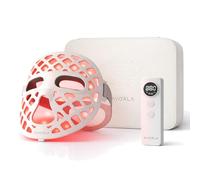 AVORLA Máscara LED de belleza - Máscara facial de terapia de luz roja e infrarroja para arrugas - Luz azul para el acné - Longitud de onda múltiple para el cuidado de la piel - Recargable para uso
