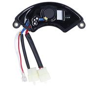 AVR Regulador de voltaje automático rectificador de 3 fases, salida de 380 V para generador de gasolina de 5 - 6,5 kW, con conector hembra de 4 hilos, 2 conductores hembra y 2 cables de escobillas de
