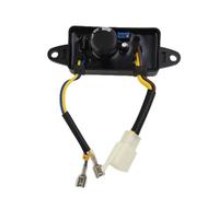AVR Regulador de voltaje automático rectificador para generadores monofásicos de 1 kW - 3 kW - 250 V 220 µF condensador, enchufe de 4 hilos + 2 cables de cepillo de carbono, 1