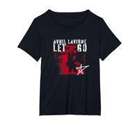 Avril Lavigne Let Go - Pintura en Aerosol Oficial Camiseta, Mujer Tallas Grandes, Negro, 1XL Grande